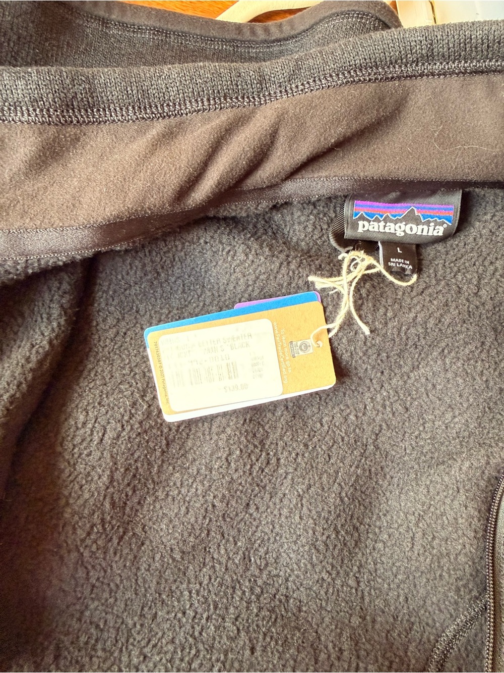 NWT Patagonia Women’s Better Sweater Black Jacket L - Picture 10 of 12